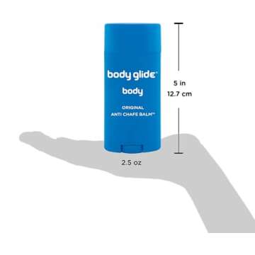 Body Glide Original Anti Chafe Balm | Anti Chafing Stick | Prevent Arm, Chest, Butt, Thigh, Ball Chafing & Irritation | Trusted Skin Protection Since 1996 |2.5oz