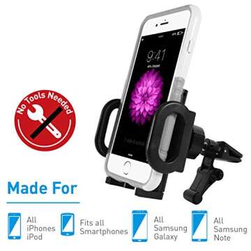 Macally Car Vent Phone Mount - Universal Holder for All Smartphones