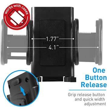 Macally Car Vent Phone Mount - Universal Hands-Free Holder