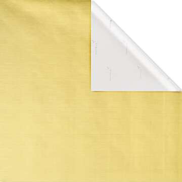 Papyrus Hanukkah Wrapping Paper Rolls, Star of David, Gold (2 Rolls, 45 sq. ft.)