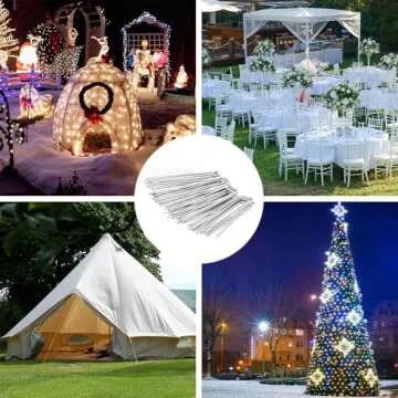 Durable 120 Pack 6 Inch Landscape Staples for Gardens