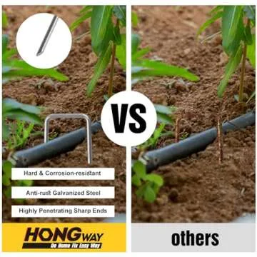 Durable 120 Pack 6 Inch Landscape Staples for Gardens