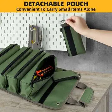 Heavy Duty Tool Bag Roll Up for Men and Women