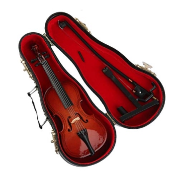 Dselvgvu Wooden Miniature Cello Replica for Home Decor