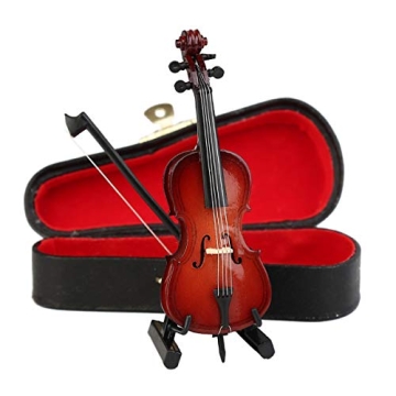 Dselvgvu Wooden Miniature Cello Replica for Home Decor