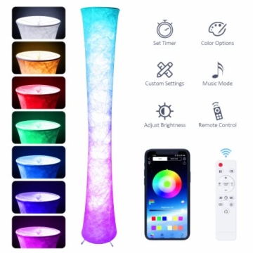 Anzid 61.5" RGB Mood Lamp with Remote Control for Home