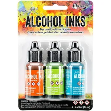 Ranger TH SpringBreak Alcohol Ink Set - 5 oz Vibrant Colors