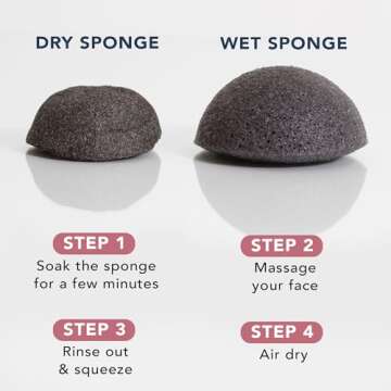 Konjac Sponge Set - Natural Facial Cleansing Duo
