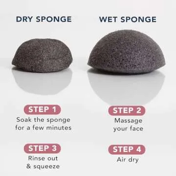 Konjac Sponge Set - Natural Facial Cleansing Duo