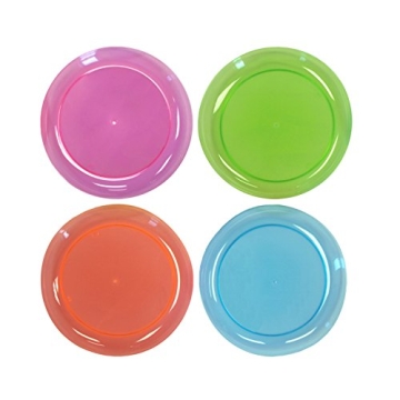 Vibrant 6-Inch Neon Party/Dessert Plates - 40 Count from Northwest Enterprises