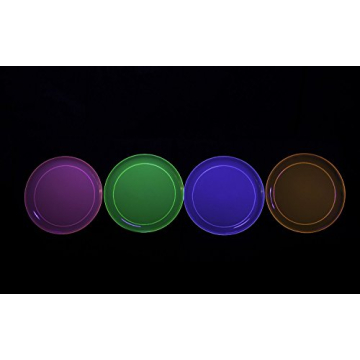 Northwest Enterprises 40-Count Neon Party Plates 6-Inch