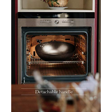 BIELMEIER 12.5" Carbon Steel Wok for All Stoves