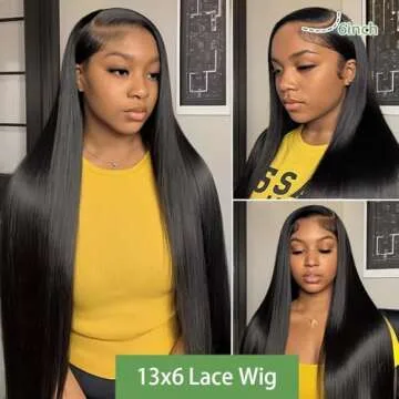 Knosps 30 Inch 13x6 Lace Front Wigs Human Hair Pre Plucked Straight HD Lace Front Wigs Human Hair 180 Density 13x6 Frontal Wigs Human Hair with Baby Hair Straight Glueless Wigs Human Hair for Women