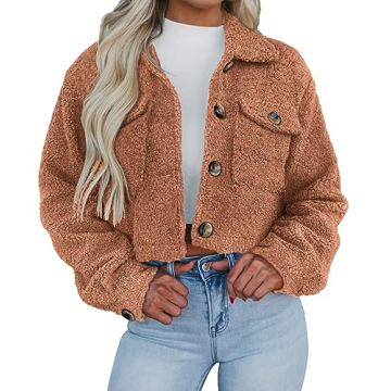 PRETTYGARDEN Women’s Cozy Sherpa Shacket Jacket – Stylish & Warm!