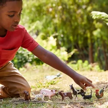 Schleich Farm World 7-Piece Animal Figurine Set for Kids