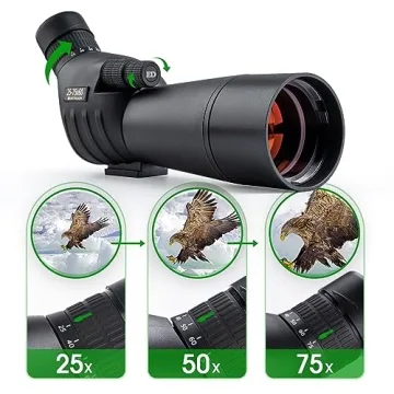 YUANZIMOO 25-75X60 Spotting Scope for Bird Watching