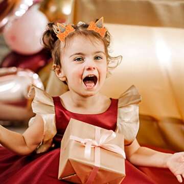 IKUHRMO Blue Ears Hair Clips, 4 PCS Hair Pin Barrettes Hair Accessories for Halloween Costume Birthday Decorations Theme Party Supplies Cosplay (Blue+Orange)