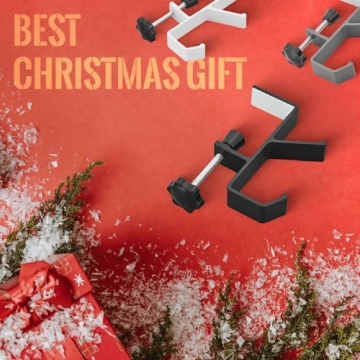 Adjustable Garland & Stocking Holders – 8PCS Black