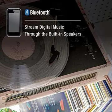 Crosley Vintage Floral Bluetooth Record Player