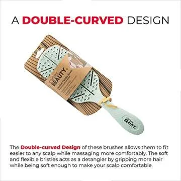 Cortex International Cortex Hair Brush For Women And Men | Wheat Straw Brushes Made With 100% Bio-Based Materials For Wet And Dry Hair | Recyclable & Reusable Eco-Friendly Tree Style Hair Brushes