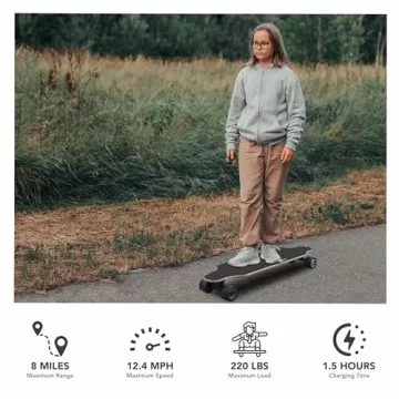 350W Electric Skateboard with Remote for Adults & Youth