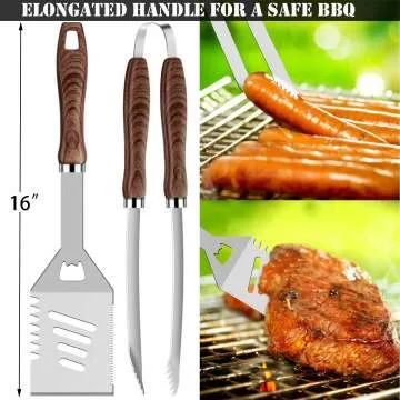 BBQ Tools Set with Glove & Corkscrew – 26pcs