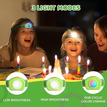EverBrite Kids Headlamp - 3 Modes & Adjustable Fit for Fun Adventures