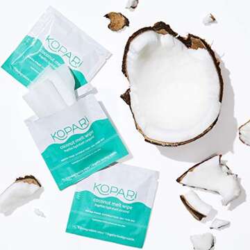 Kopari Coconut Melt Wipes 20 Biodegradable Wipes