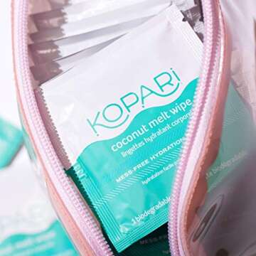 Kopari Coconut Melt Wipes 20 Biodegradable Wipes
