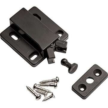 Mc-37 Non-Magnetic Touch Latch Safe Push Latch Black