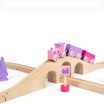 Bigjigs Rail Fairy Train Set for 3+ Kids - 35pc