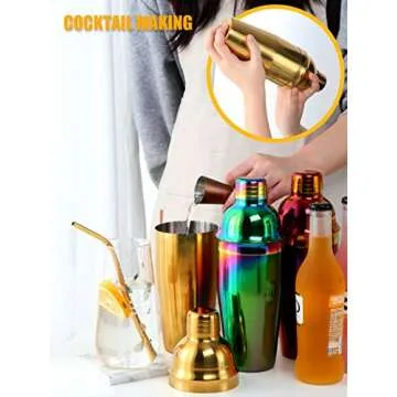 Buyerstar Bar Set 5-Piece Mixology Bartender Kit - Cocktail Shaker Set