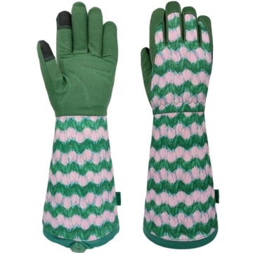 MSUPSAV Gardening Gloves - Durable Thorn Proof Gauntlet Gardening Gloves for Yard Work
