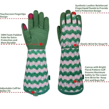 Stylish MSUPSAV Gardening Gloves - Thorn Proof & Comfortable