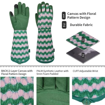Stylish MSUPSAV Gardening Gloves - Thorn Proof & Comfortable