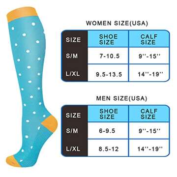 Aoliks Compression Socks for Women & Men,Funny Circulation Socks for Flying Pregnancy