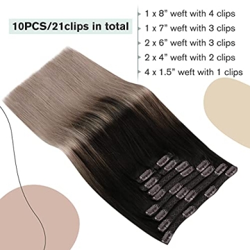 Ugeat 22" Ombre Clip in Extensions for Stunning Looks