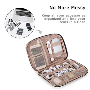 BAGSMART Electronics Organizer for Travel & Cables