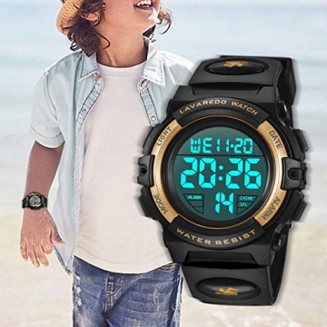 Waterproof Boys Watch Ages 3-15, Digital Sport Style