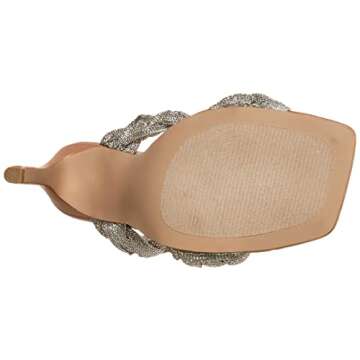 Steve Madden womens Kenley Heeled Sandal, Rhinestone, 8 US