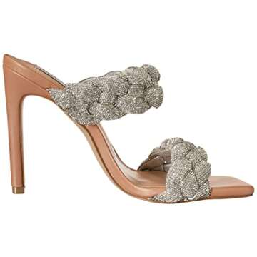 Steve Madden womens Kenley Heeled Sandal, Rhinestone, 8 US