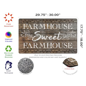 Sweet Farmhouse Door Mat – 18x30 Outdoor Doormat