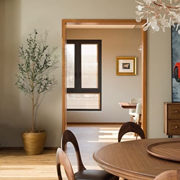 Realead 6ft Faux Olive Tree for Home and Office Decor