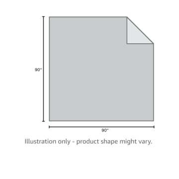 KyraHome Organic Cotton Throw Blanket 90"x90"