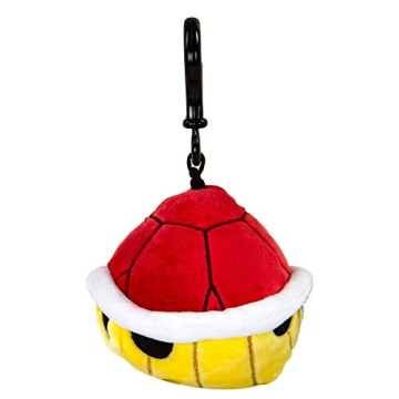 Club Mocchi Mocchi Red Shell Plush Clip-On Toy for Nintendo Lovers