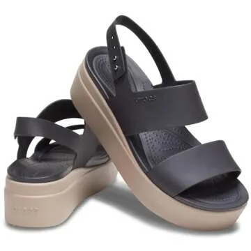 Crocs Women's Brooklyn Low Wedges - Stylish Comfort Sandals
