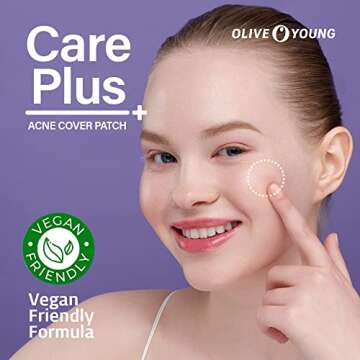 OLIVE YOUNG Care Plus Spot Pimple Patches 1Pack(102 Count) - Hydrocolloid bandages, Sticker pack for...