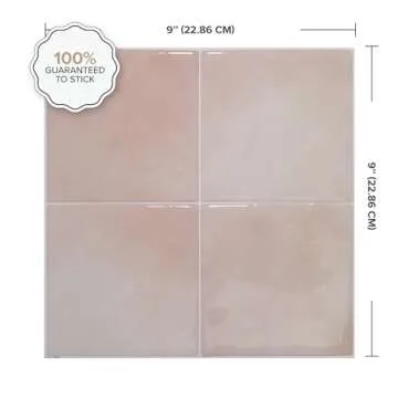 Elevate Your Home with SMART TILES Peel and Stick Backsplash - 3D Adhesive Design, Easy Install, 5 S...