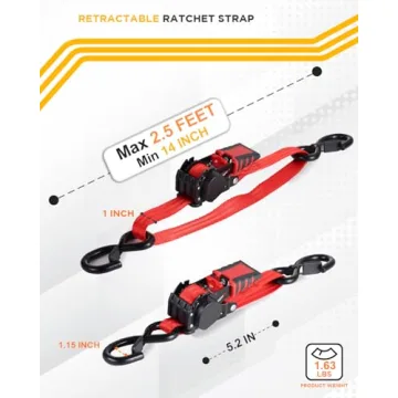 Strapinno Retractable Ratchet Straps for Safe Transport