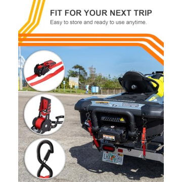 Strapinno Retractable Ratchet Straps for Safe Transport